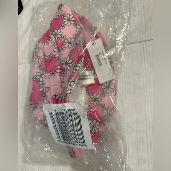 NWT Frankies Bikinis Jax Terry Floral Bucket Hat Pink Daisy - Picture 4 of 5